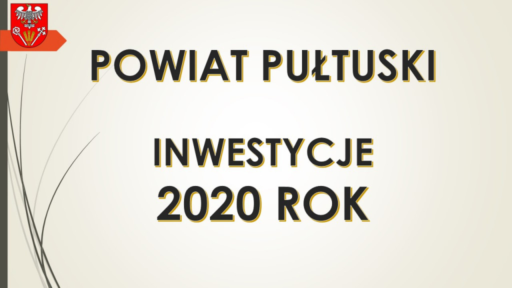 Zadania inwestycyjne Powiatu