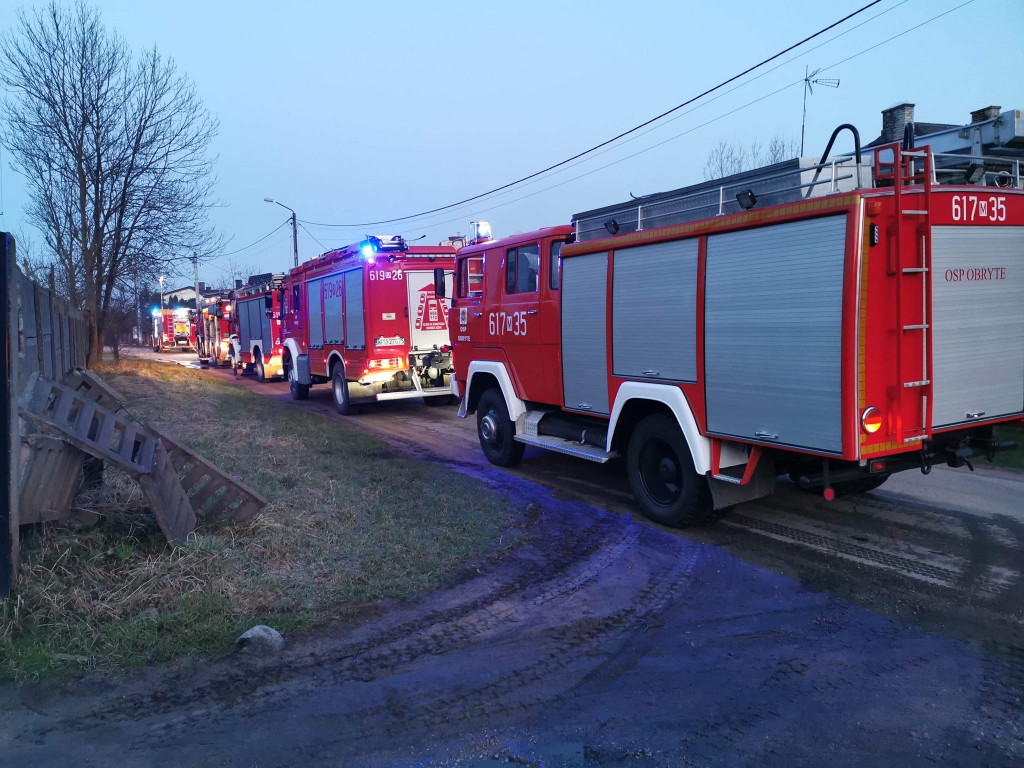 Akcja gaśnicza w Obrytem