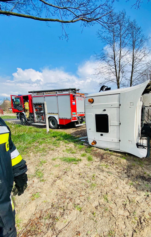 Wypadek podczas prac budowlanych