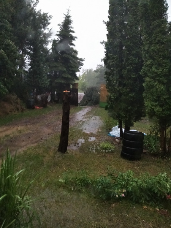 Wtorkowa burza nad powiatem pułtuskim