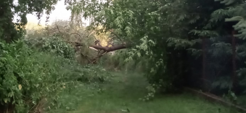 Wtorkowa burza nad powiatem pułtuskim