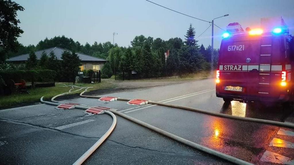 Wtorkowa burza nad powiatem pułtuskim