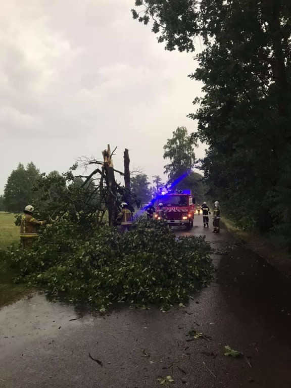 Wtorkowa burza nad powiatem pułtuskim