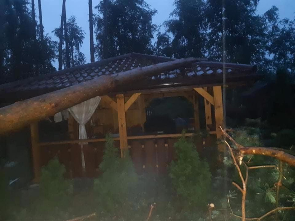 Wtorkowa burza nad powiatem pułtuskim