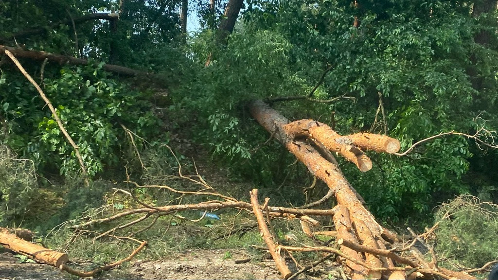 Wtorkowa burza nad powiatem pułtuskim