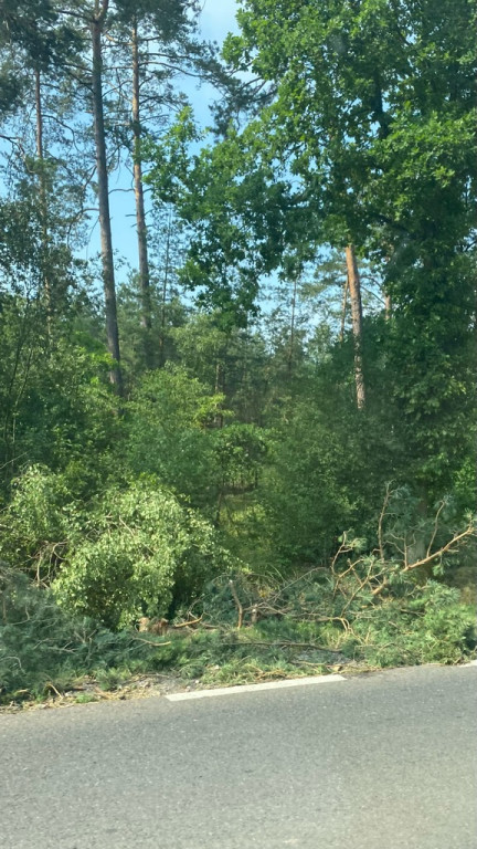 Wtorkowa burza nad powiatem pułtuskim