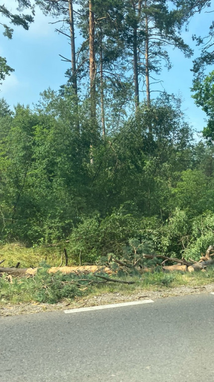 Wtorkowa burza nad powiatem pułtuskim
