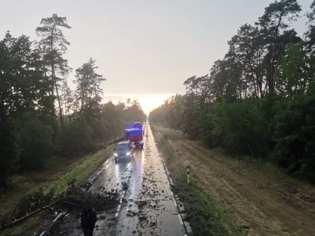 Wtorkowa burza nad powiatem pułtuskim