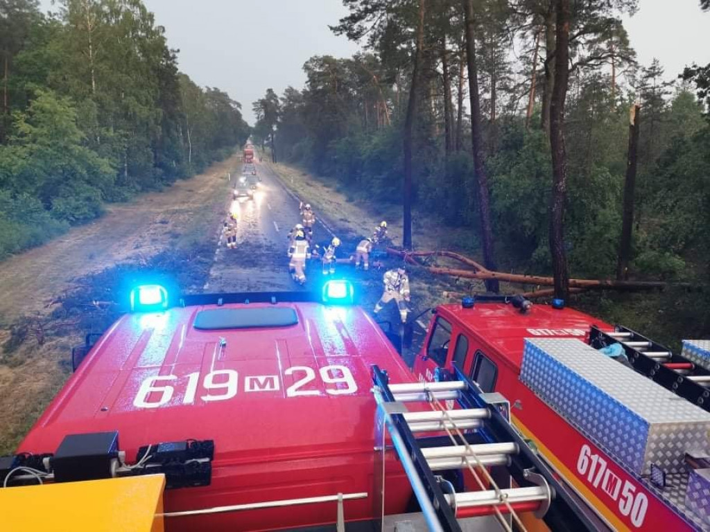 Wtorkowa burza nad powiatem pułtuskim