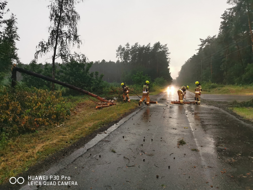Wtorkowa burza nad powiatem pułtuskim