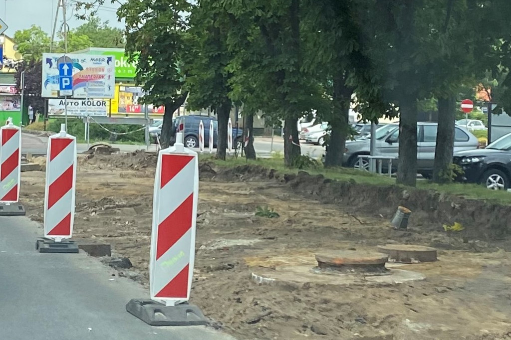 Pierwszy tydzień przebudowy ronda