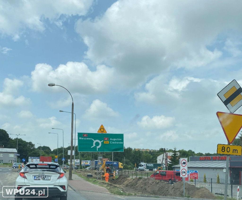 Pierwszy tydzień przebudowy ronda