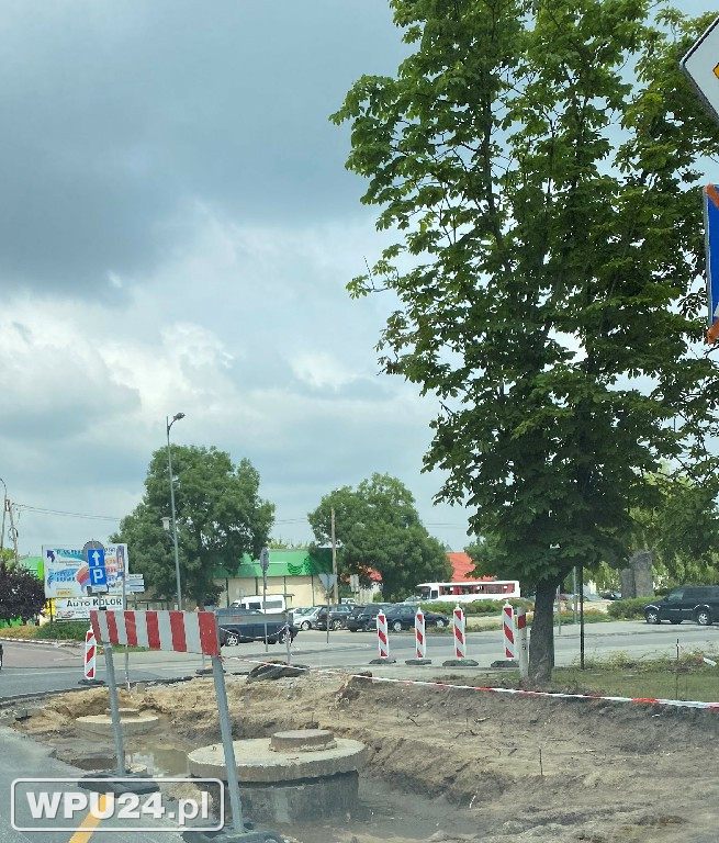 Pierwszy tydzień przebudowy ronda