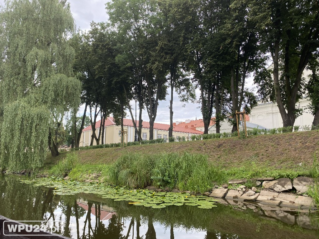 Pułtusk z wody widziany