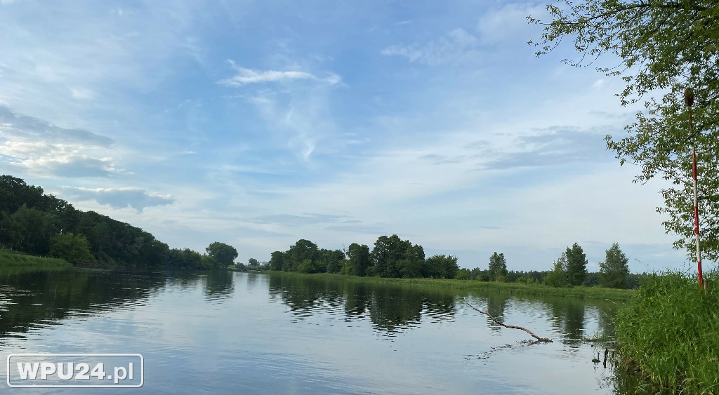 Pułtusk z wody widziany