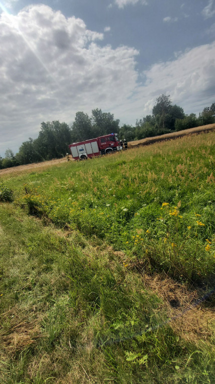 Pożar zboża 