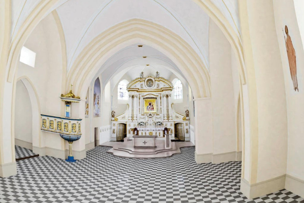 Wizualizacja kościoła w Obrytem po remoncie