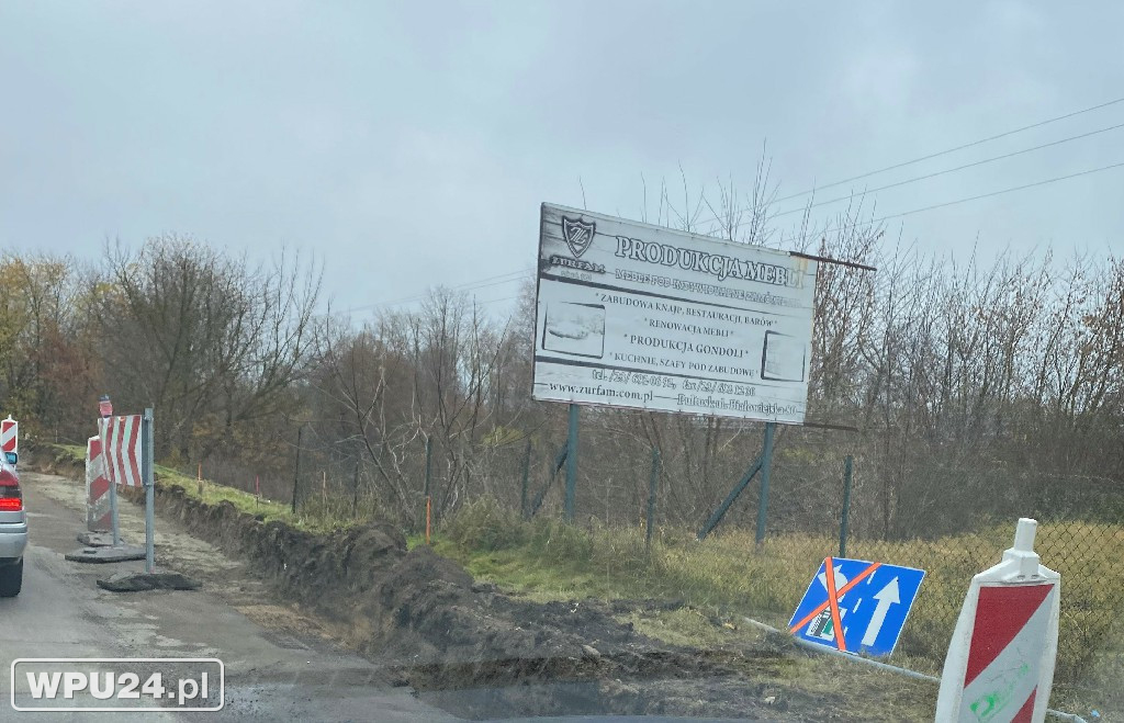 Postęp prac na rondzie DK 61 w Pułtusku