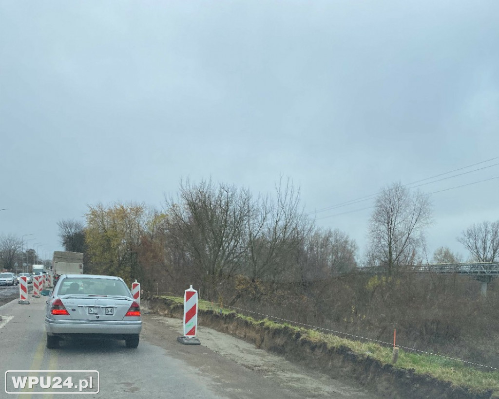 Postęp prac na rondzie DK 61 w Pułtusku