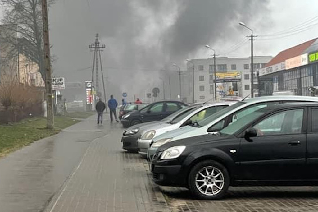 Pożar na ul. Mickiewicza