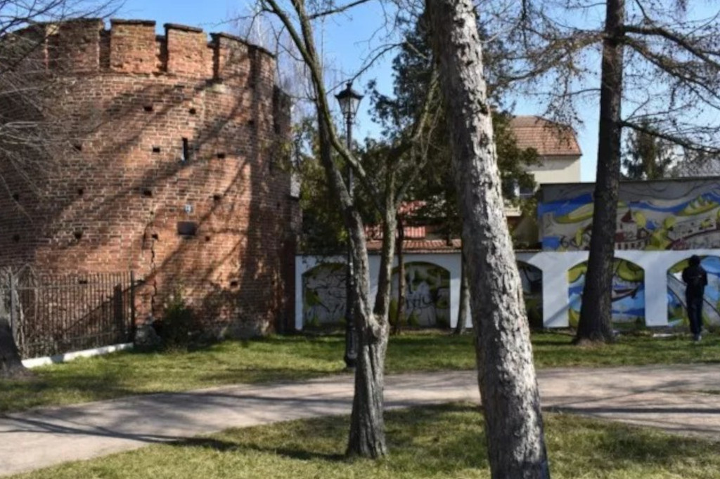 W sąsiedztwie pułtuskiej baszty powstaje mural