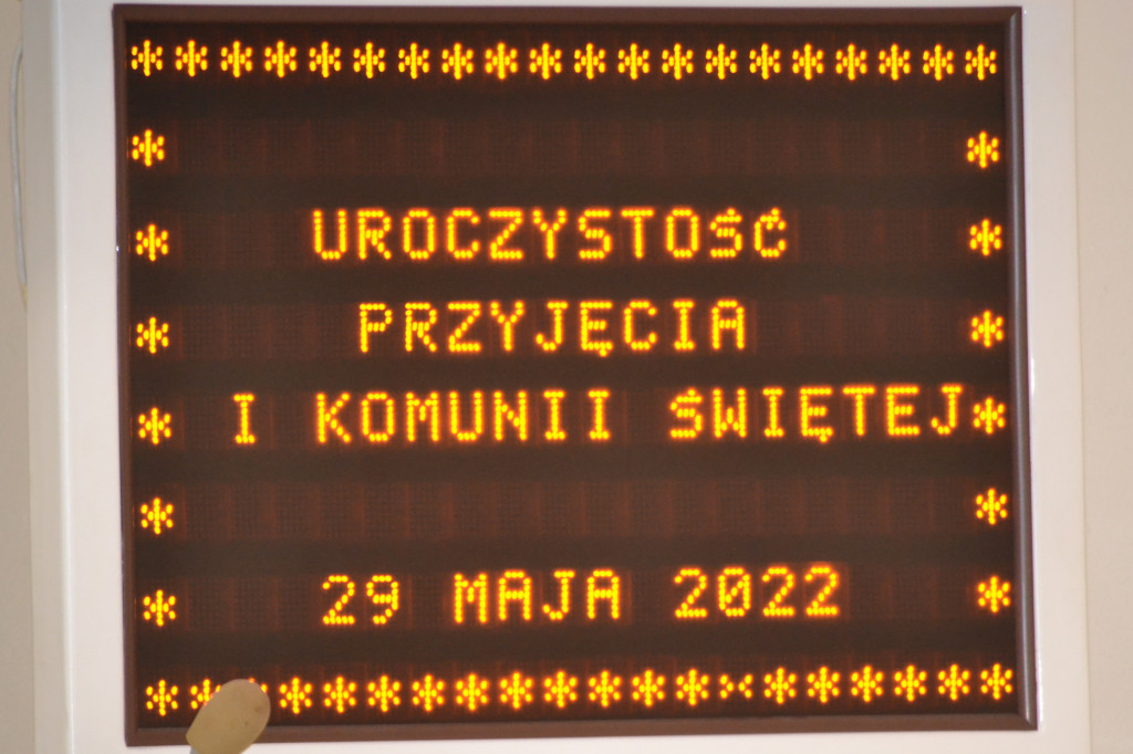 Pierwsza komunia na Popławach