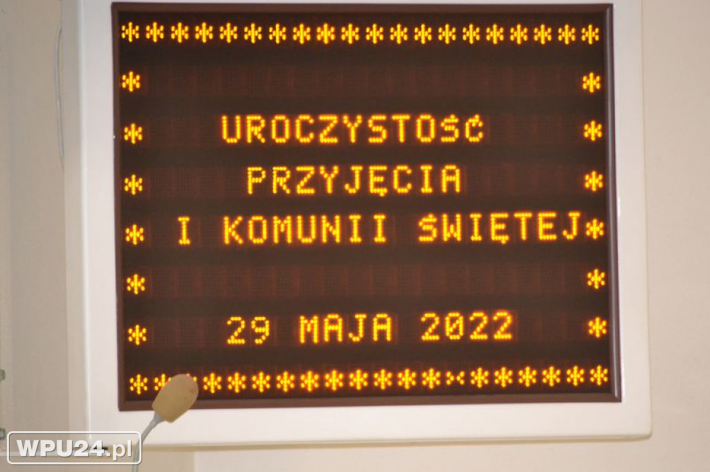 Pierwsza komunia na Popławach