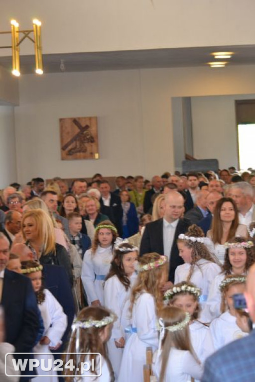 Pierwsza komunia na Popławach