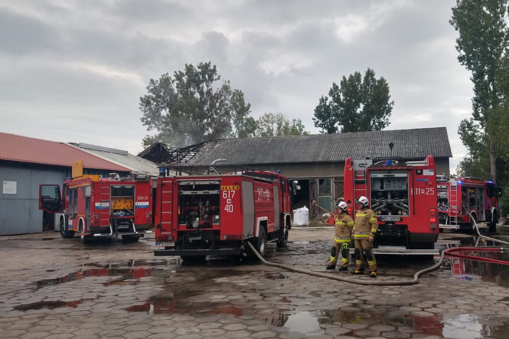 Pożar stodoły w Winnicy