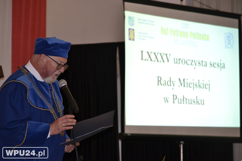 Uroczysta sesja Rady Miejskiej w Pułtusku