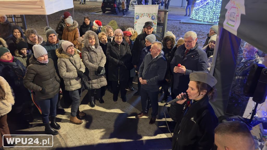 Gminny park świątecznie rozświetlony