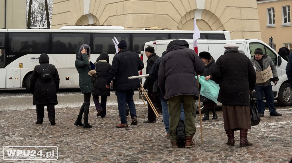 Pułtuszczanie wyjechali na protest