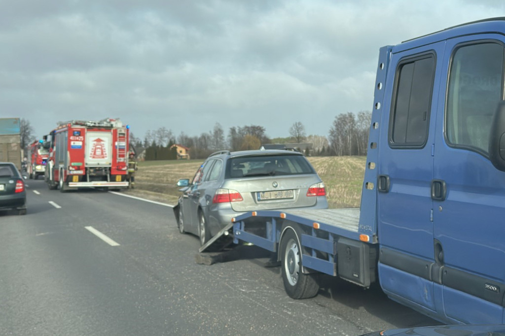 Zdarzenie drogowe pod Gołyminem