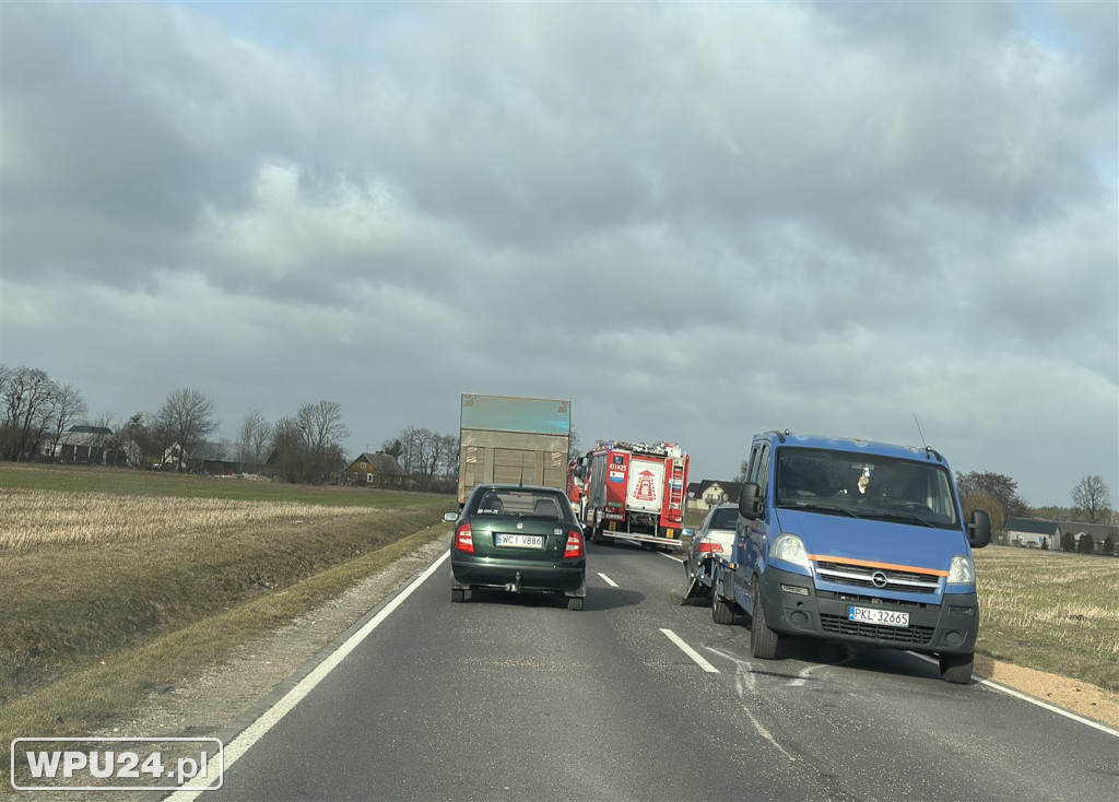 Zdarzenie drogowe pod Gołyminem