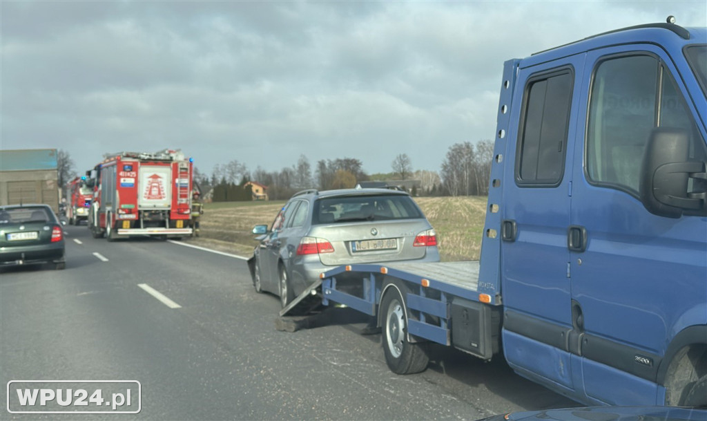 Zdarzenie drogowe pod Gołyminem