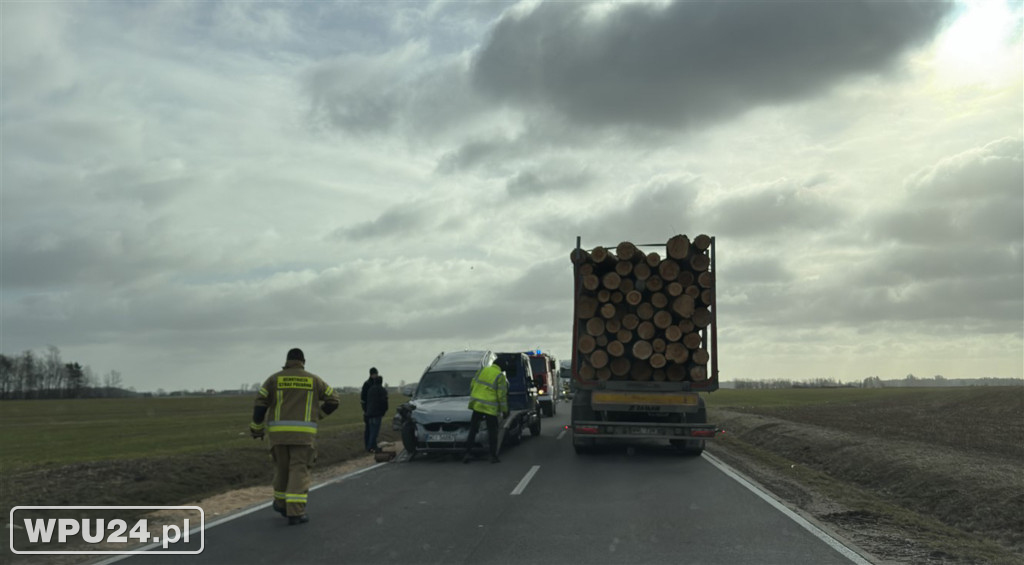 Zdarzenie drogowe pod Gołyminem