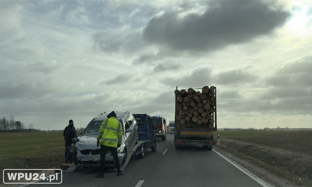 Zdarzenie drogowe pod Gołyminem