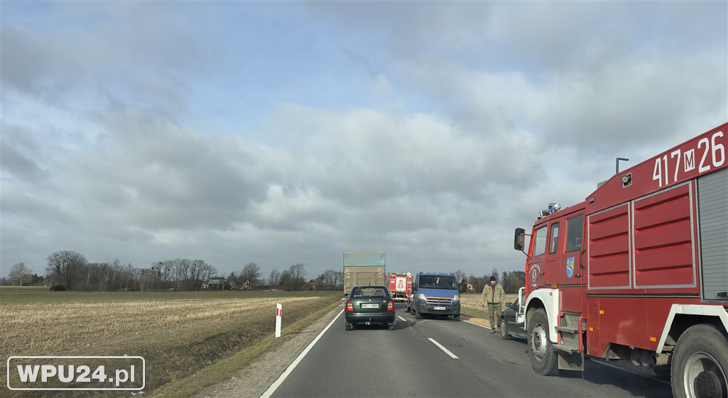 Zdarzenie drogowe pod Gołyminem