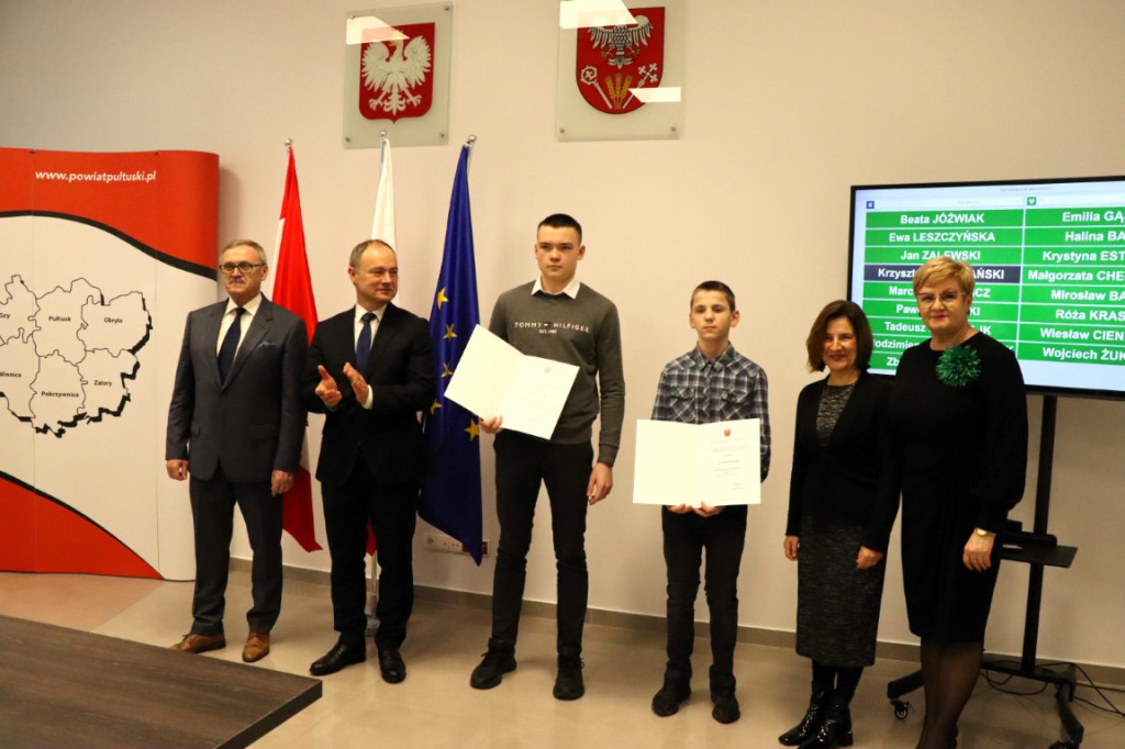 Stypendyści Starosty Pułtuskiego