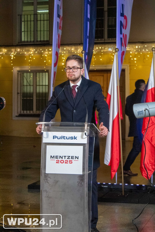 Sławomir Mentzen w Pułtusku