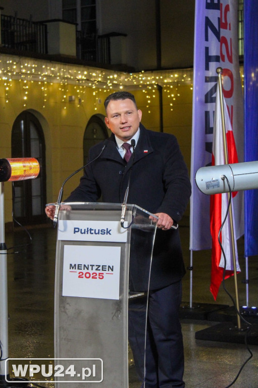 Sławomir Mentzen w Pułtusku