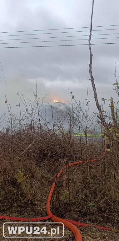 Strażacy z powiatu pułtuskiego walczyli całą dobę