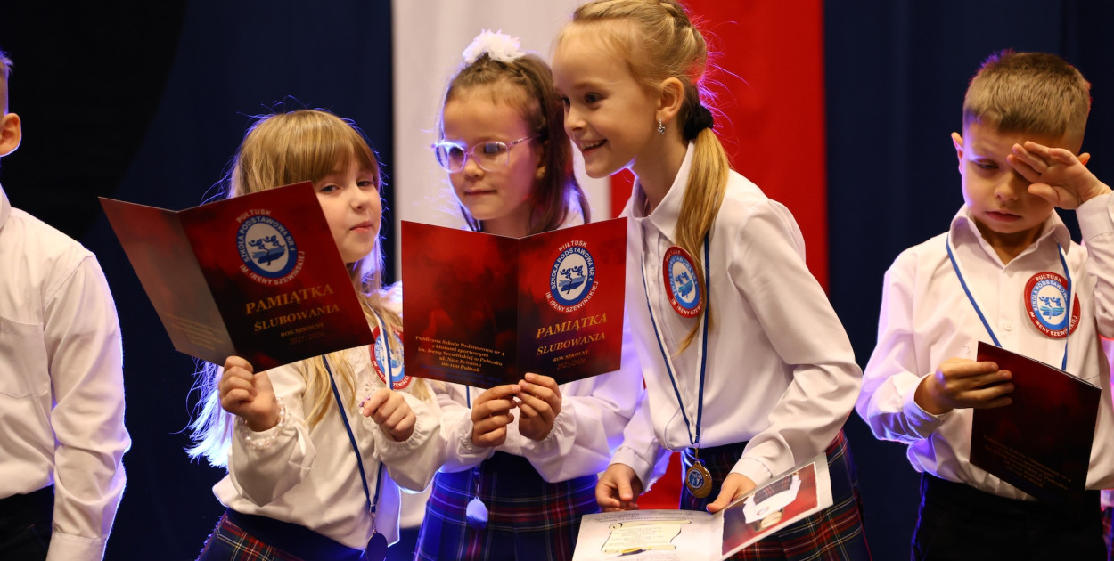 Pasowanie na Pierwszaków w pułtuskiej Czwórce