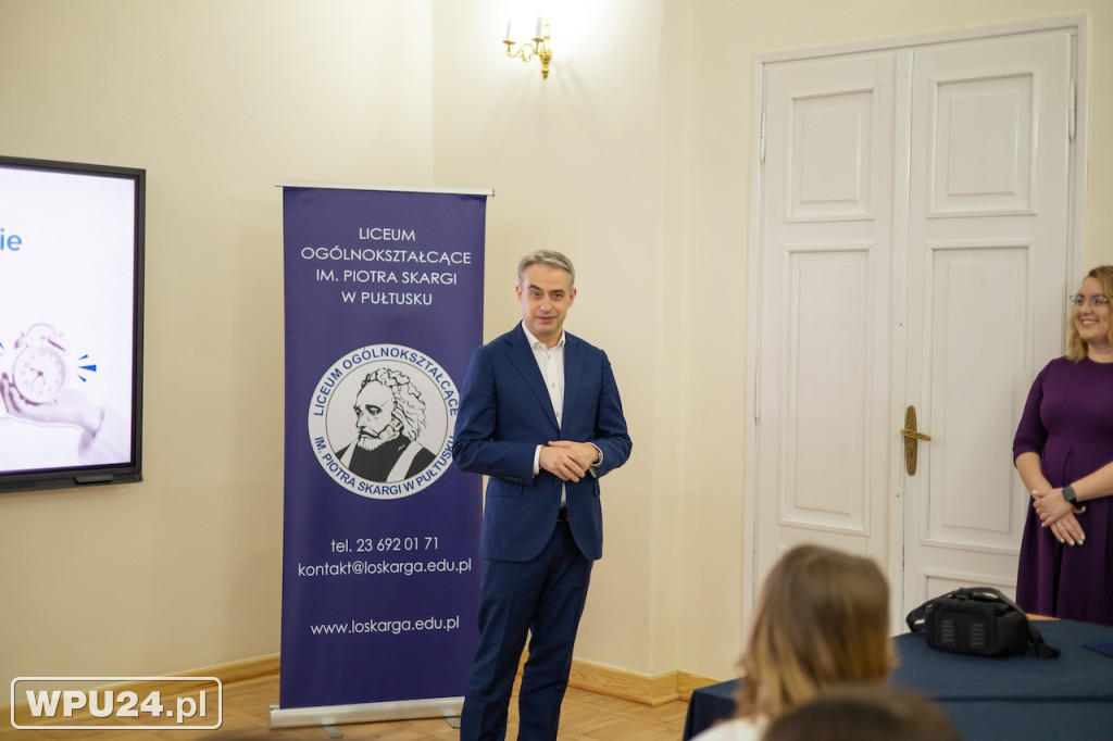 Uczniowie z Pułtuska dyskutowali z ministerm