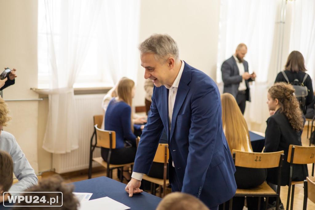 Uczniowie z Pułtuska dyskutowali z ministerm