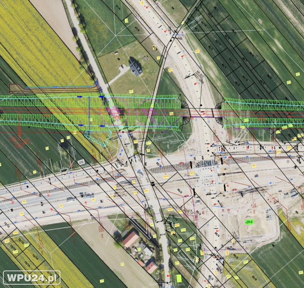 Projekt przebiegu kolei przez Pułtusk