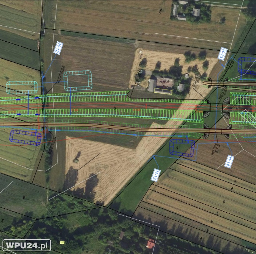 Projekt przebiegu kolei przez Pułtusk
