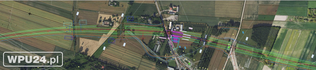 Projekt przebiegu kolei przez Pułtusk