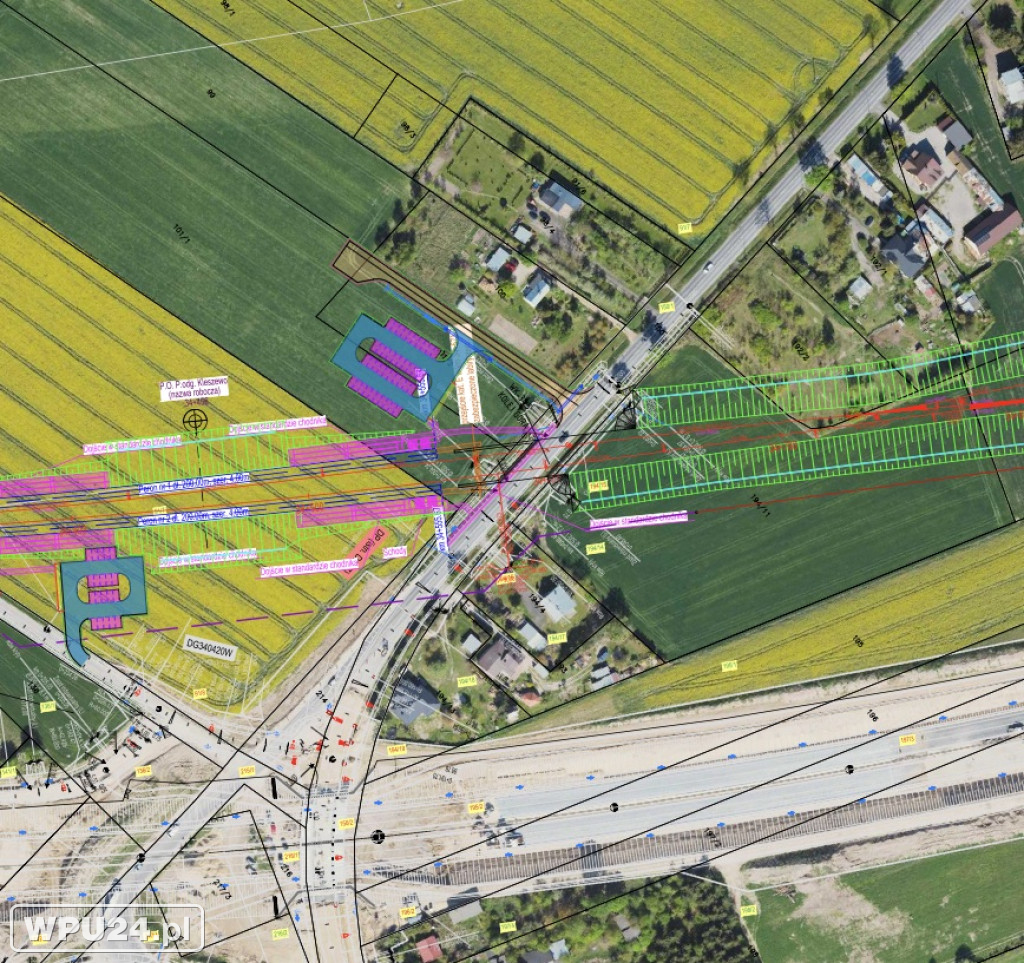 Projekt przebiegu kolei przez Pułtusk