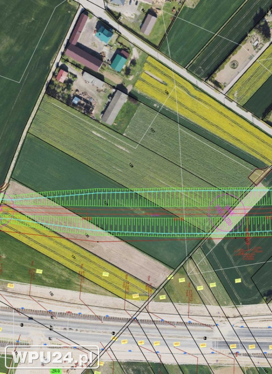 Projekt przebiegu kolei przez Pułtusk
